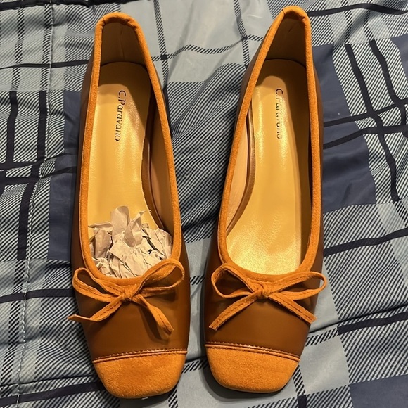 NWT C.Paravano Women's Pump | Square Toe | Closed Toe Chunky Heels - Picture 6 of 7